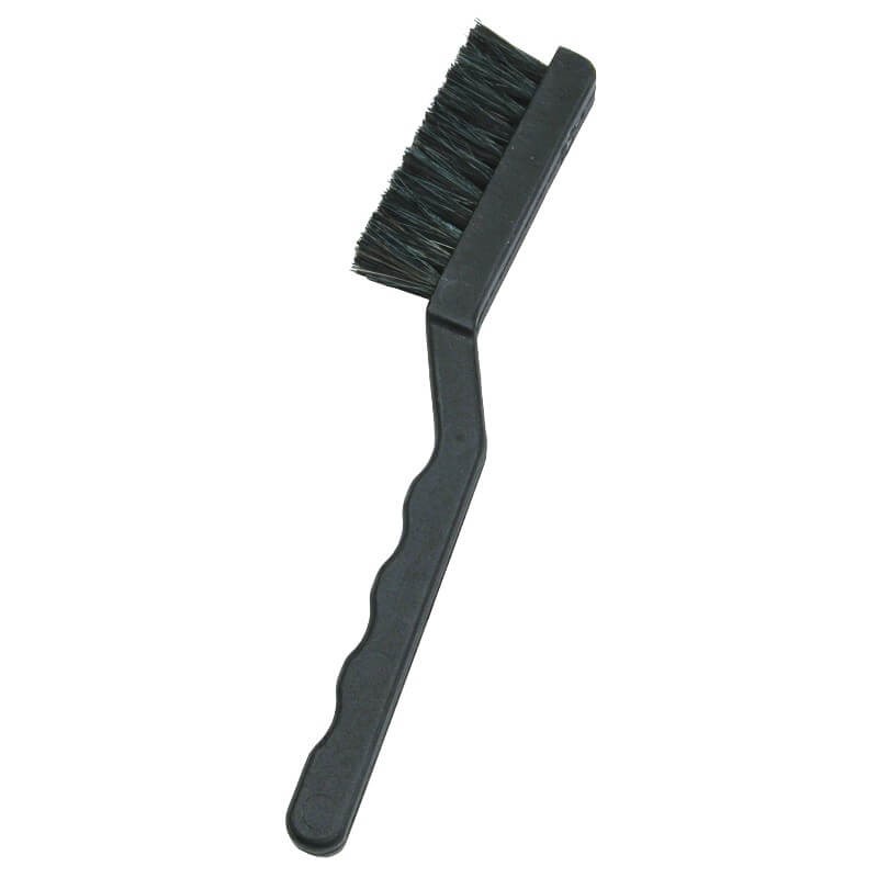 ESD BRUSH\, CONDUCTIVE\, LONG HANDLE\, BLACK  FIRM BRISTLES\, 2-3/8 IN